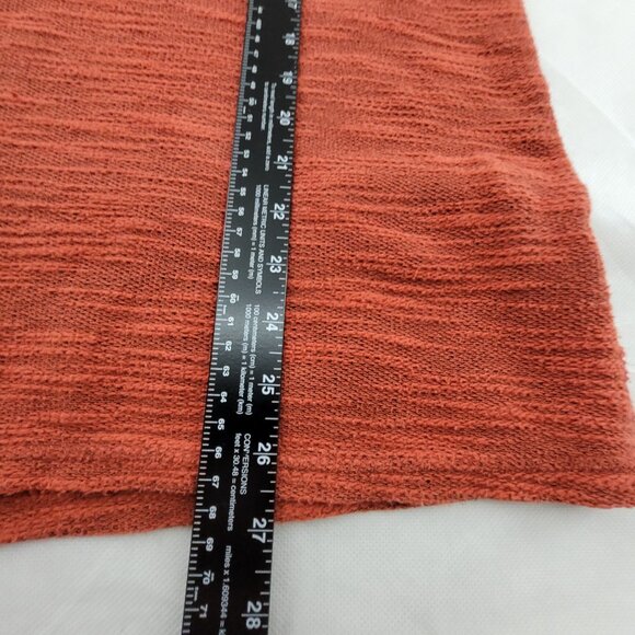 Maurices Top Women's XXL Rust Orange Knit 3/4 sleeve Cotton - Picture 5 of 13